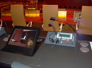 Simultaneous Interpretation Station (Televic Conference) at the European Court of Justice